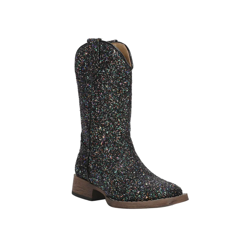 Glitter Galore Square Toe Cowboy Boots (Little Kid-Big Kid)