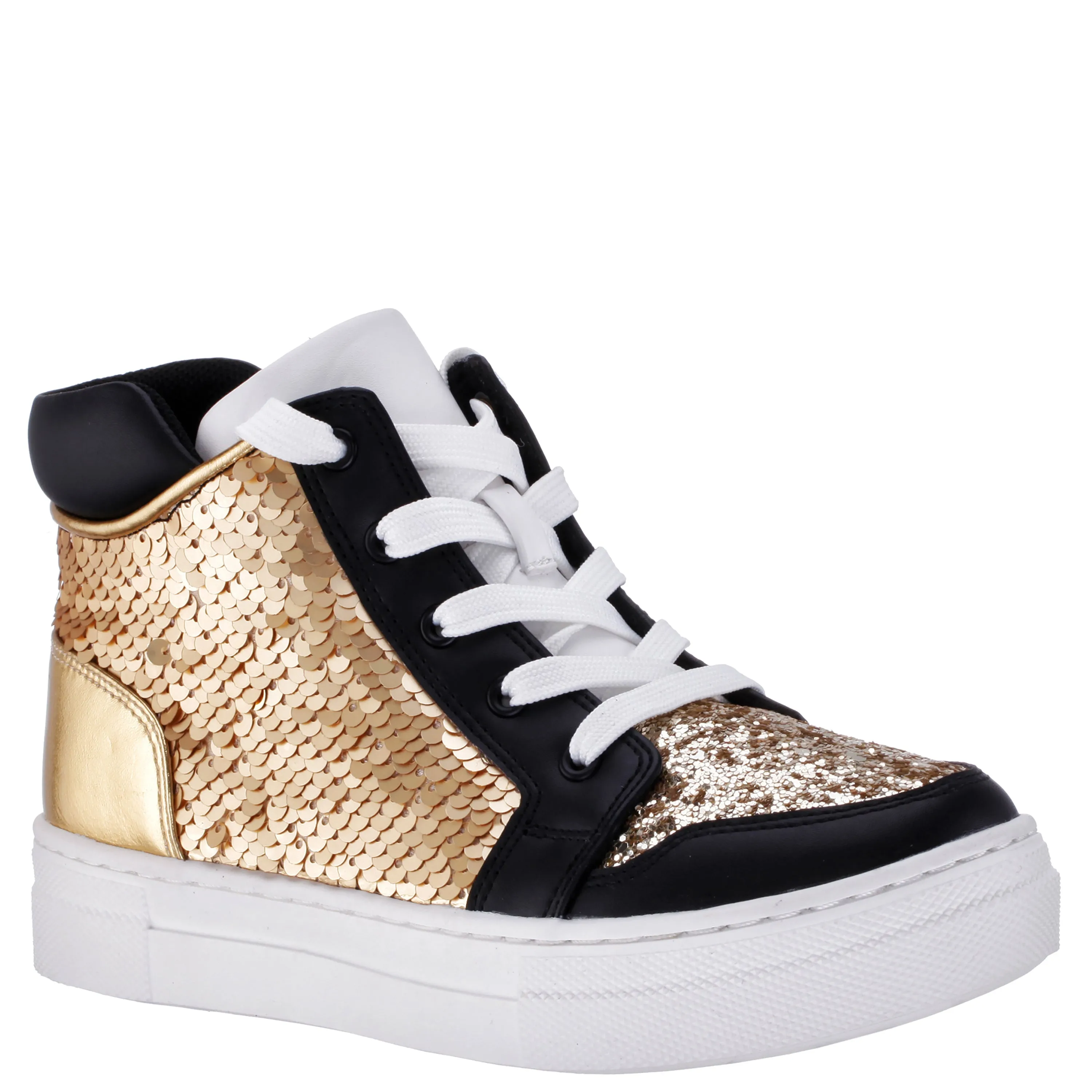 Gold Sequin Glitter Hightop