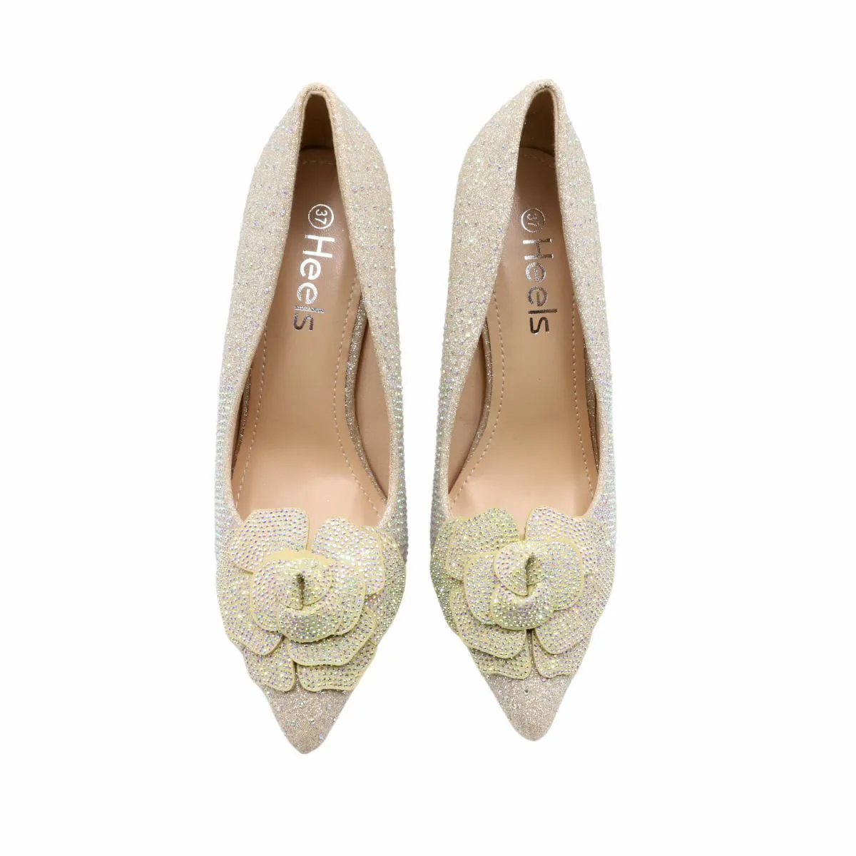 Golden Bridal Court Shoes L00870009