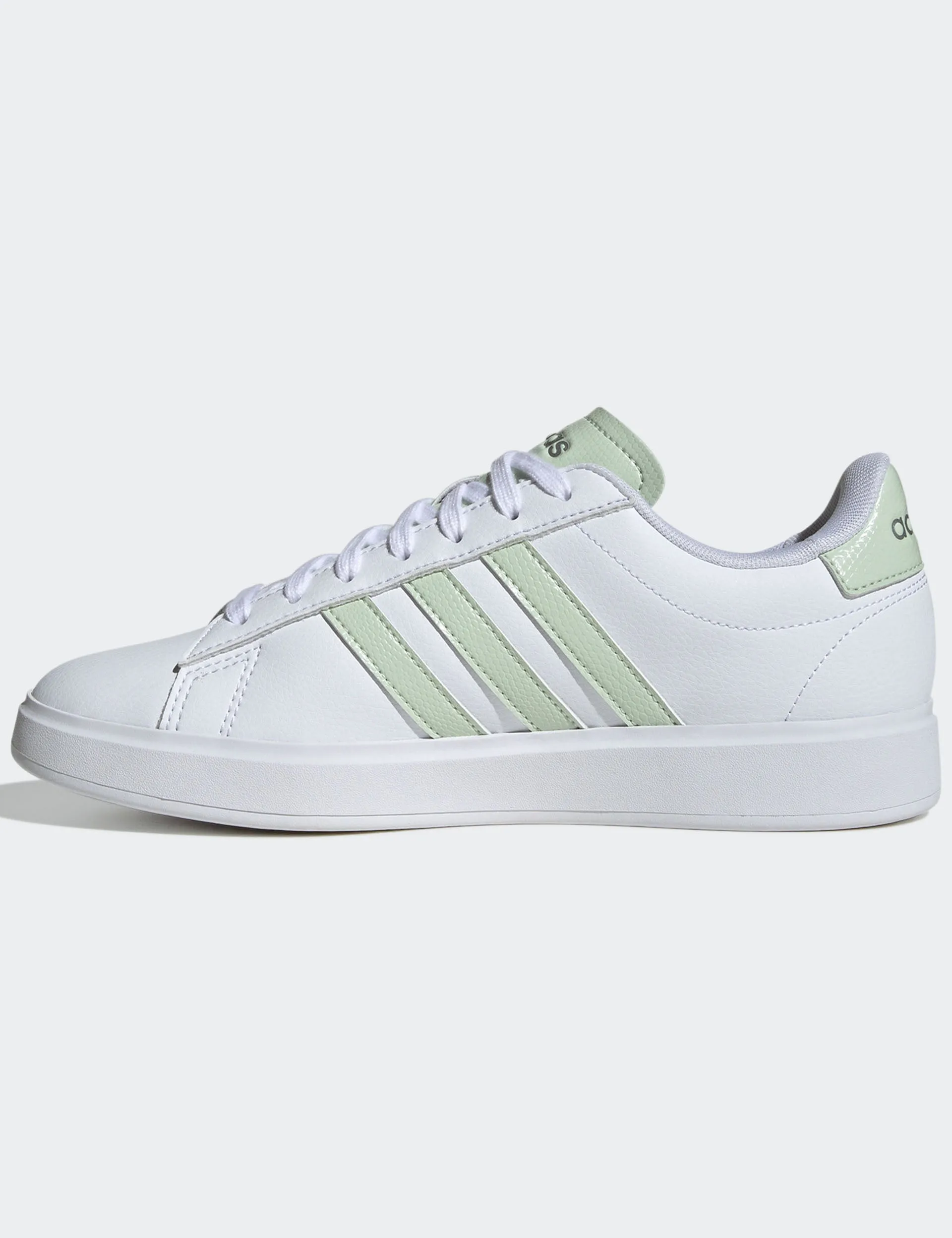 Grand Court 2.0 Shoes - Cloud White/Linen Green/Matte Silver