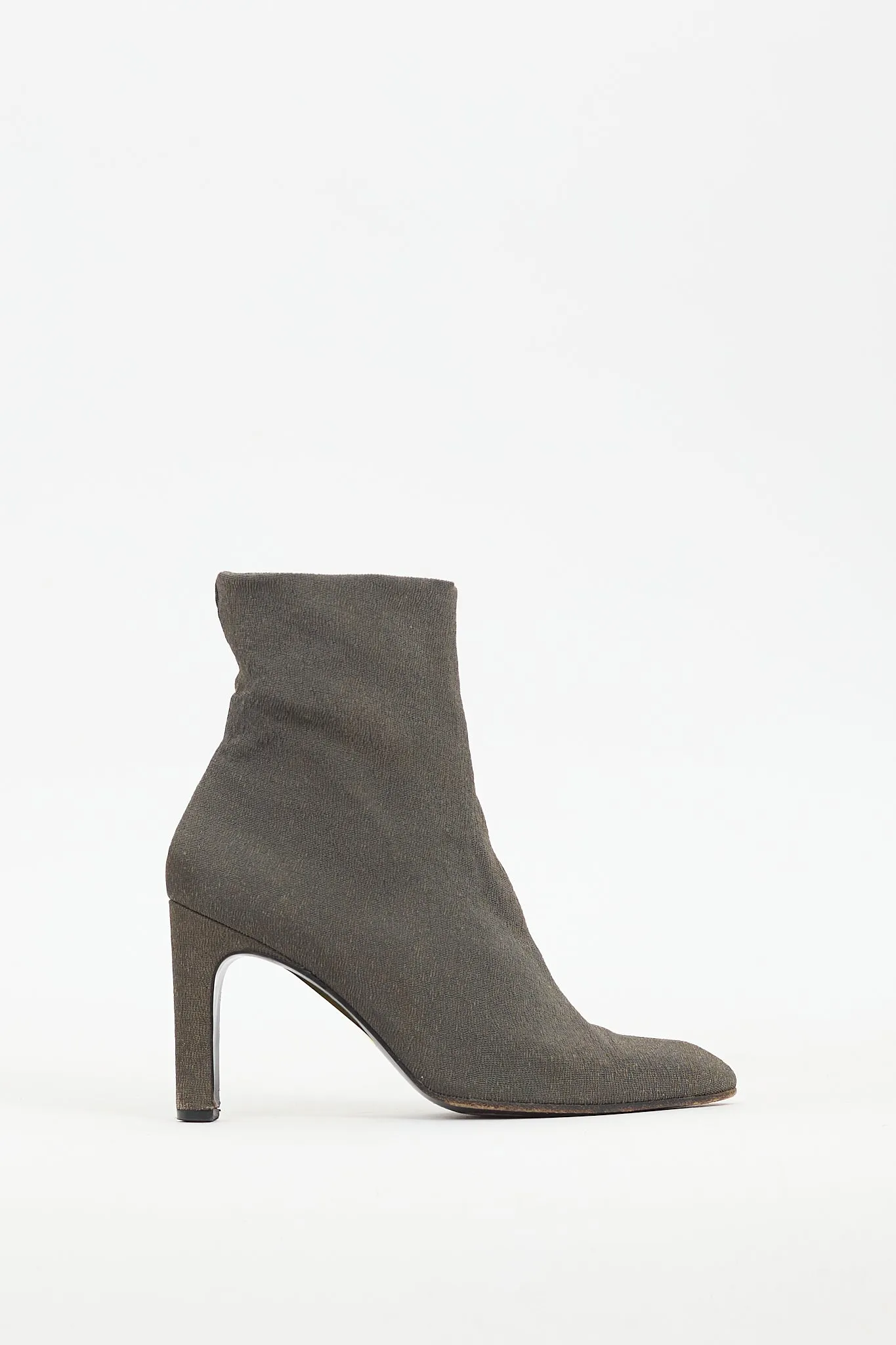 Green Sock Heeled Boot