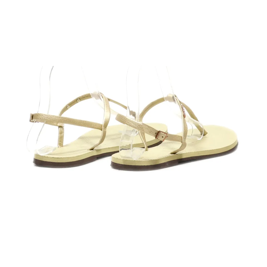 Havaianas Flat Sandals Eva Beige Colour For Women