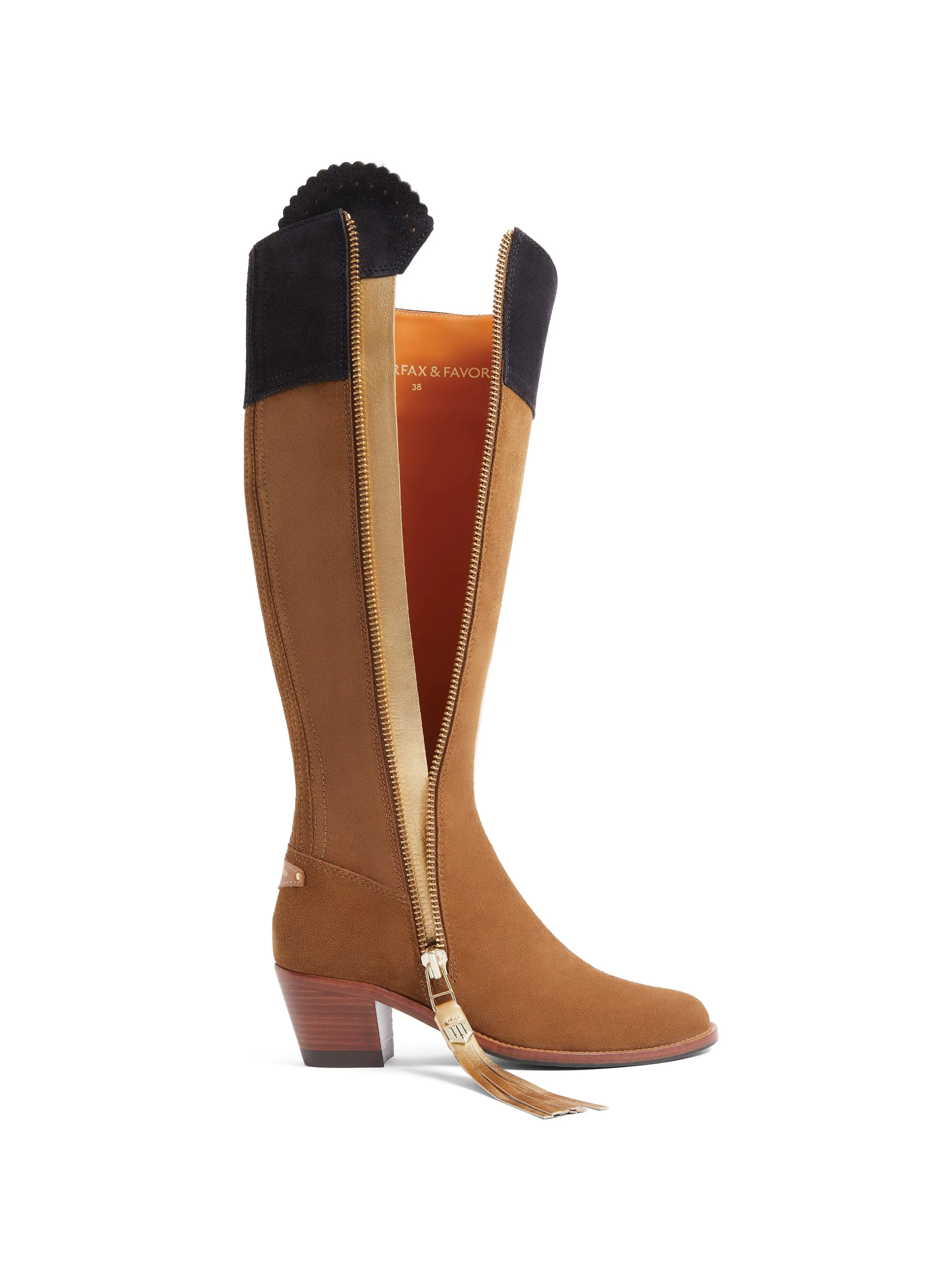 Heeled Regina (Sporting Fit) - Tan & Navy (10 Year Anniversary)