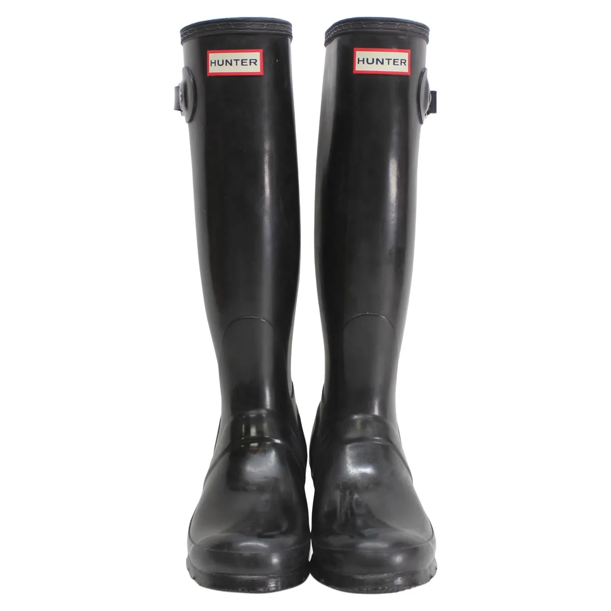 Hunter Original Tall Gloss Black Wellies Womens Rainboots - UK 5