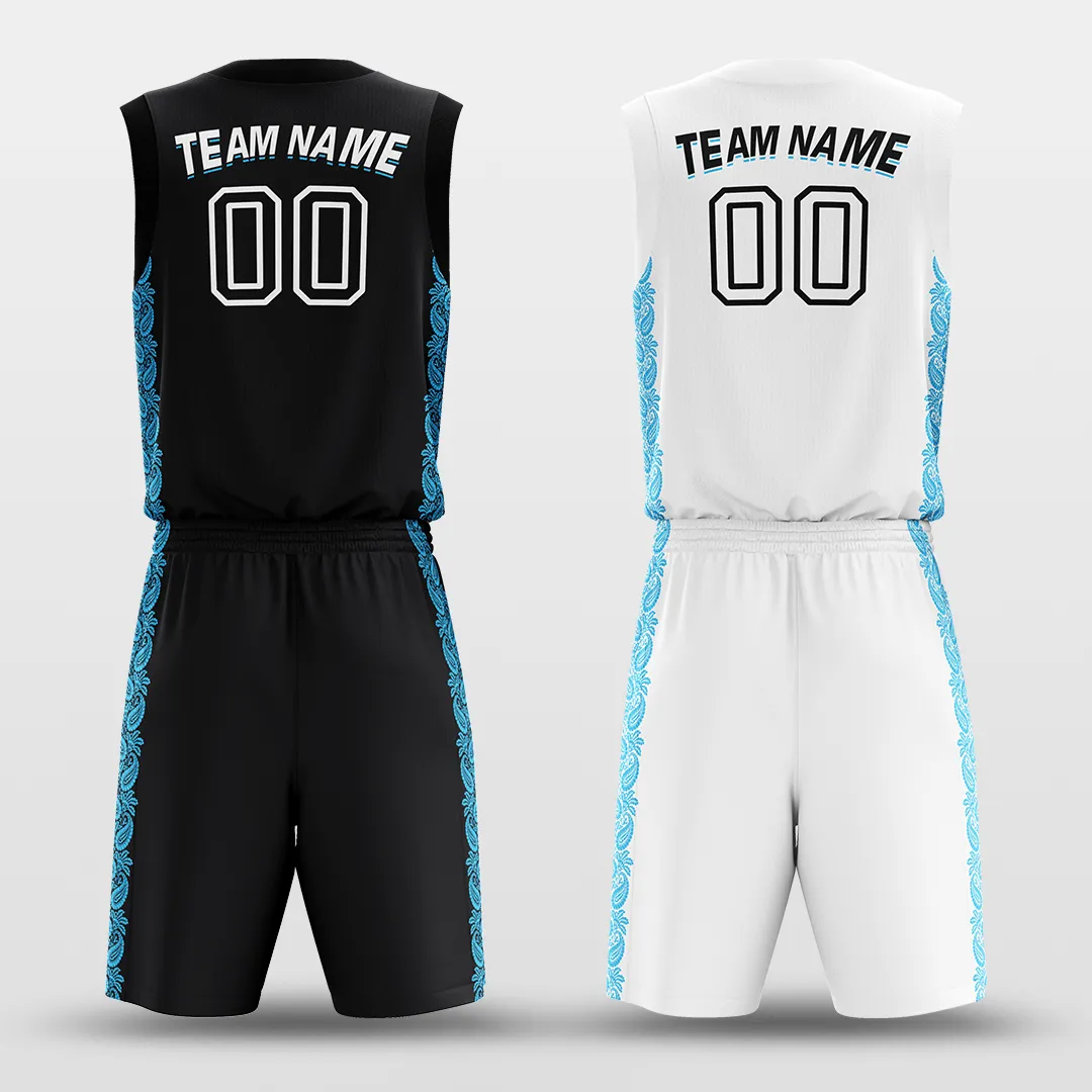 Ice Flower - Customized Reversible Sublimated Basketball Set