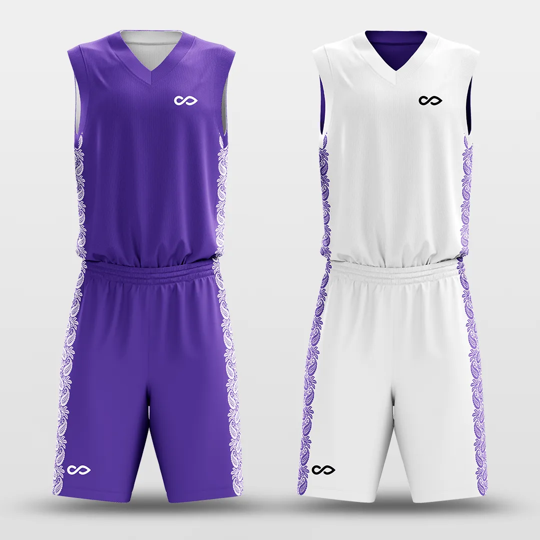 Ice Flower - Customized Reversible Sublimated Basketball Set