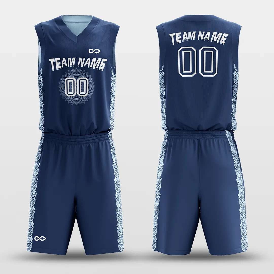 Ice Flower - Customized Reversible Sublimated Basketball Set