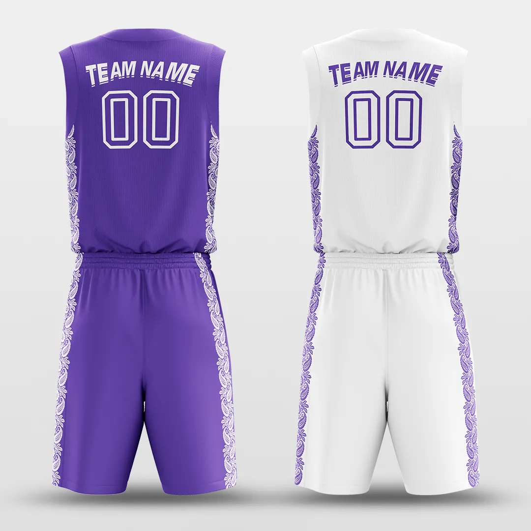 Ice Flower - Customized Reversible Sublimated Basketball Set