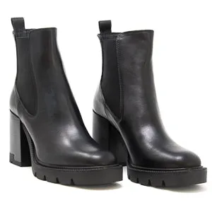 Jane Galland Black Leather Chelsea Boots