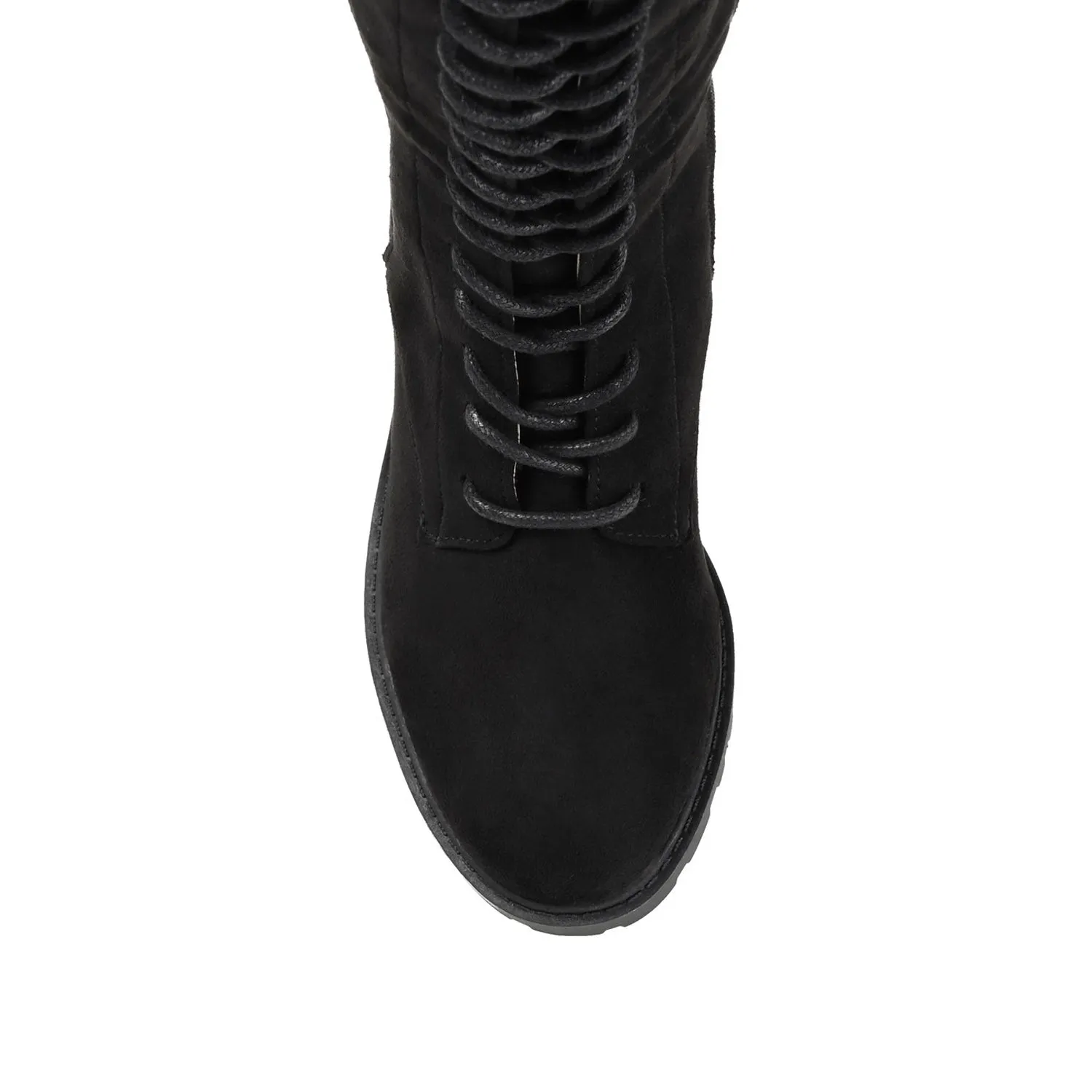 JENICCA LACE-UP BOOTS IN X-WIDE CALF