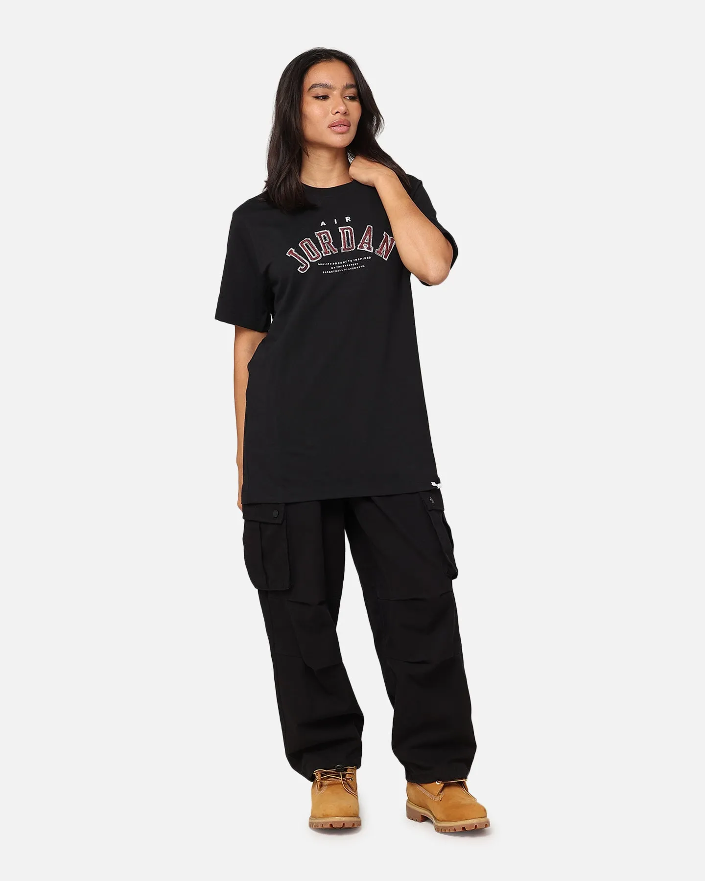 Jordan Flight Essentials Arch T-Shirt Black/Lobster