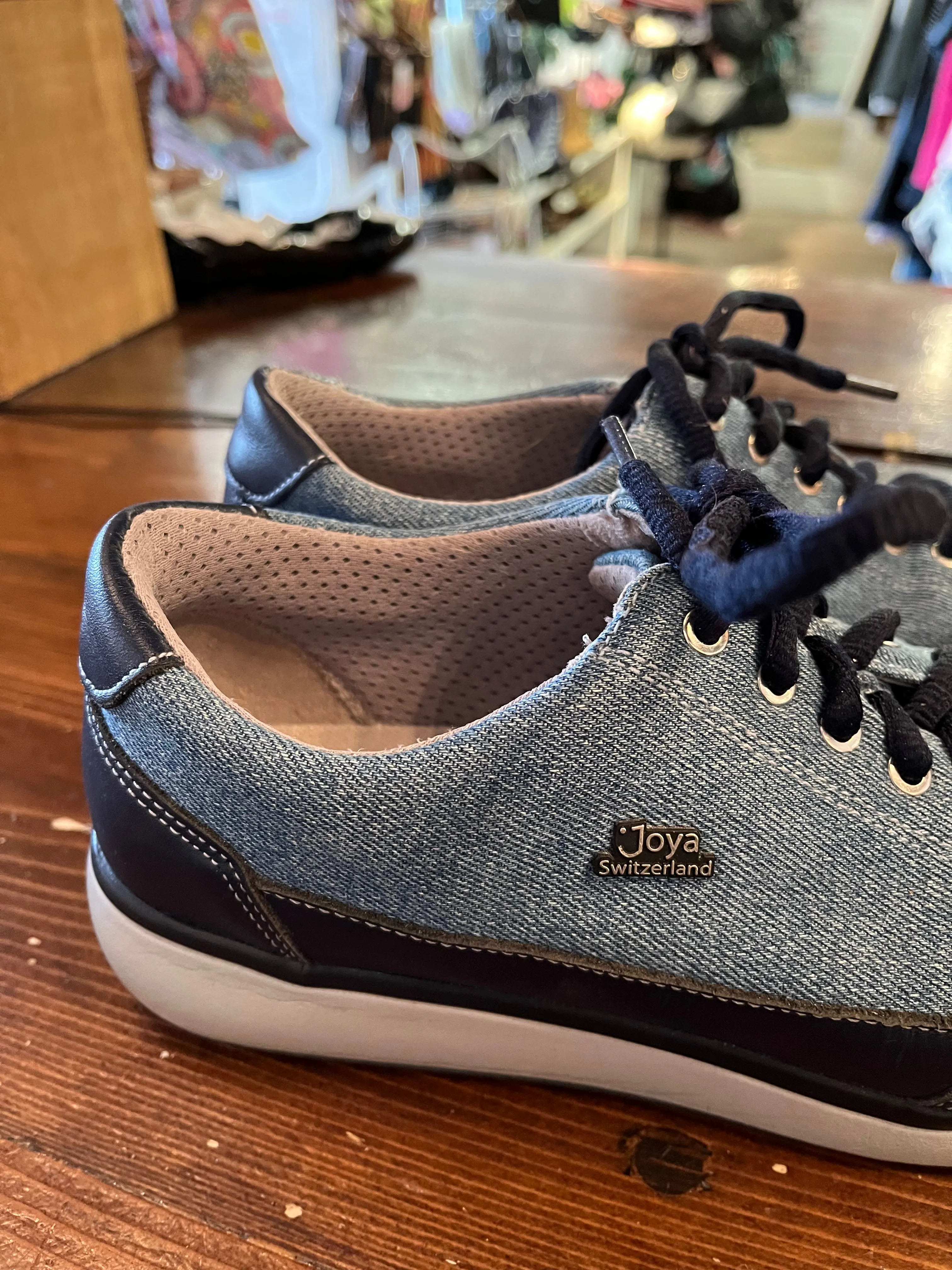 Joya Switzerland Denim Orthotic Sneakers (Size 9)