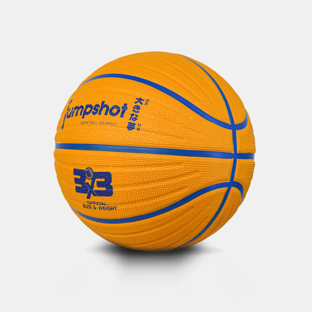 Jumpshot 3x3 Yellow Rubber Basketball