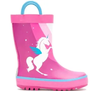 Kamik Magenta Unicorn Girls Toddler Little Kids Rain Boot