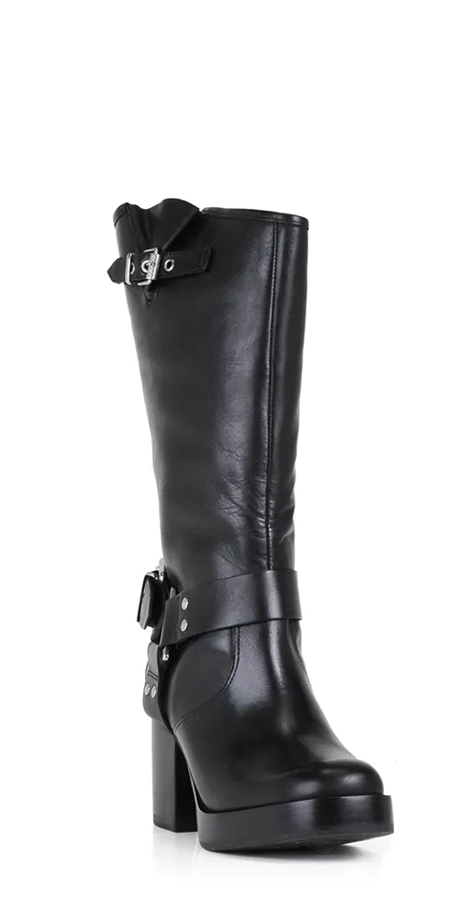 Kiara Block Atanado Leather Boot