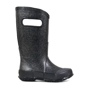 Kid's Glitter Rainboot - Black Sparkle