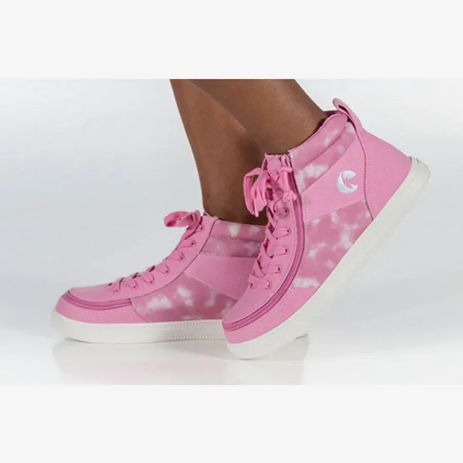 Kids' Pink Tie Dye BILLY Street High Tops