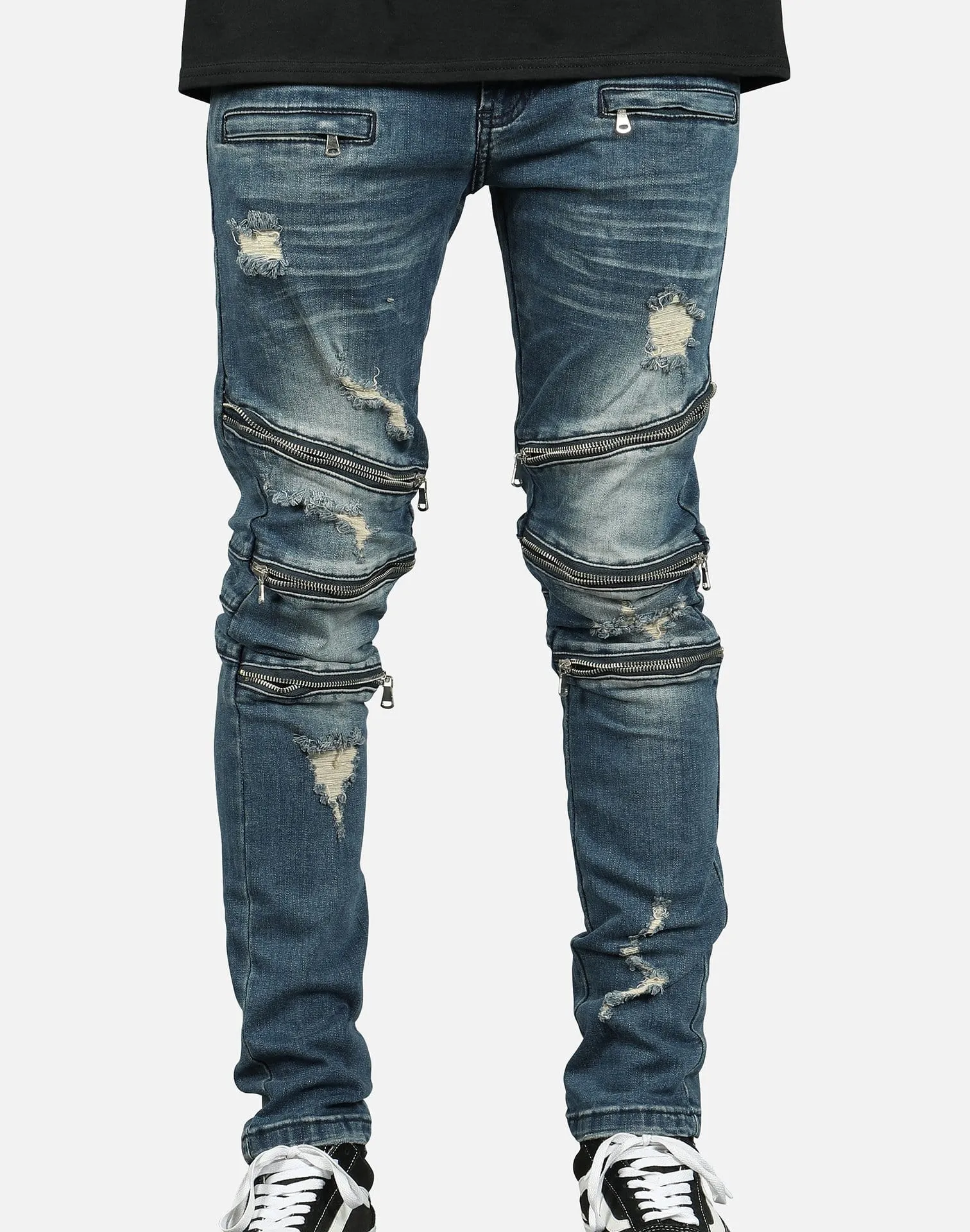 Kilogram KNEE ZIPPER JEANS