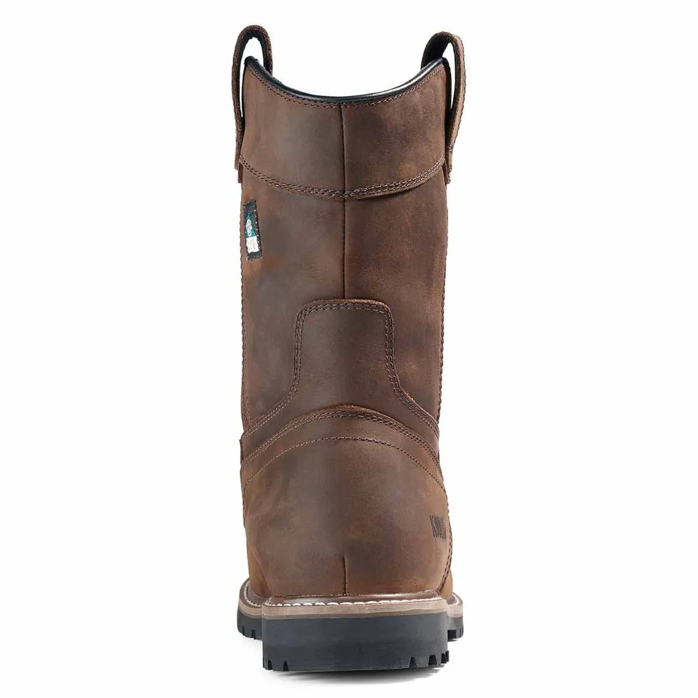 Kodiak McKinney Wellington Men's Waterproof Pull-On Composite Toe Work Boot KD0A4TERDBX - Brown