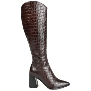 LAILA LEATHER BOOTS IN X-WIDE CALF