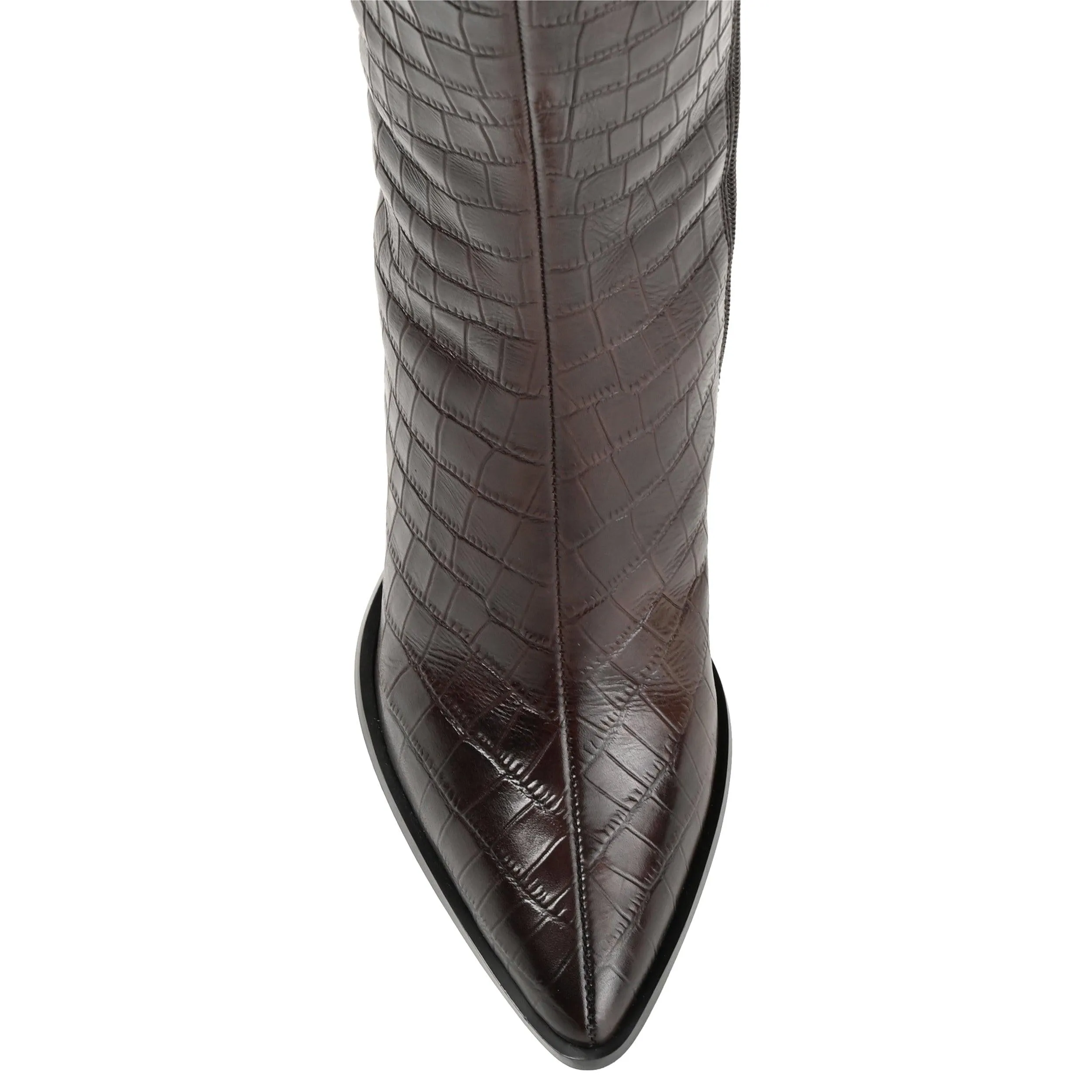 LAILA LEATHER BOOTS IN X-WIDE CALF