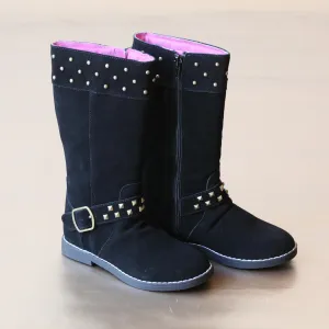 L'Amour Girls Suede Stud Boot