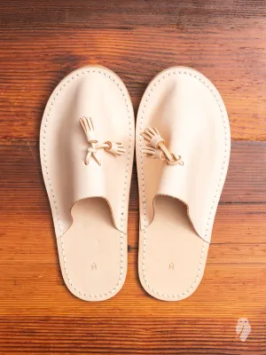 Leather Slipper in Natural