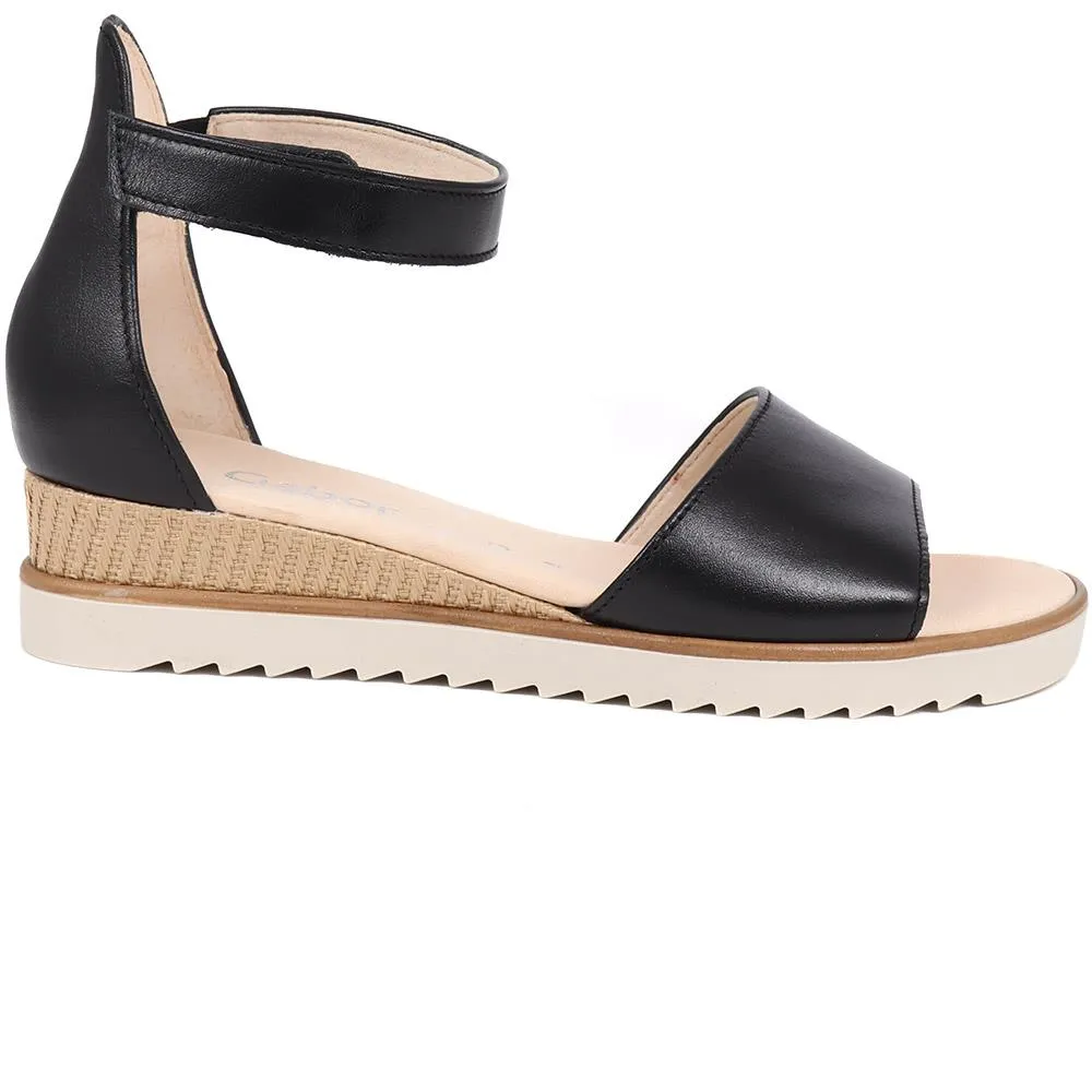 Leather Wedge Sandals  - GAB39504 / 325 077