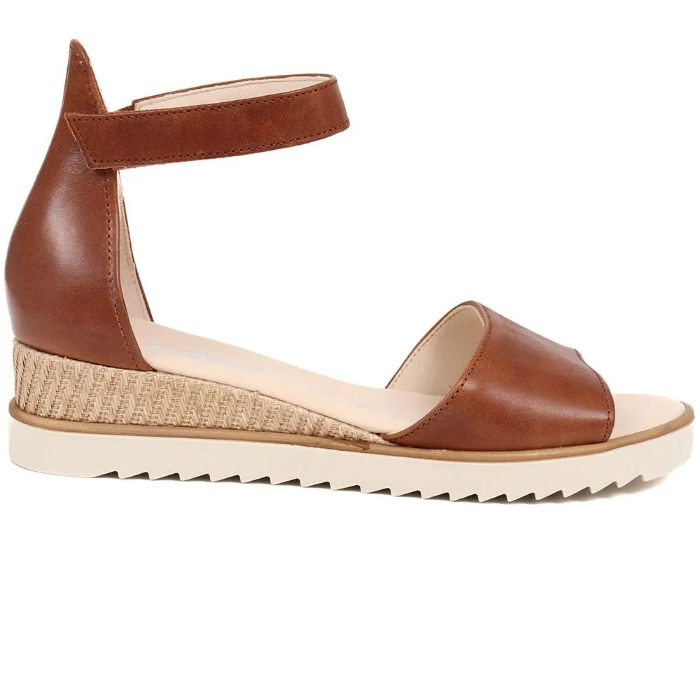 Leather Wedge Sandals  - GAB39504 / 325 077