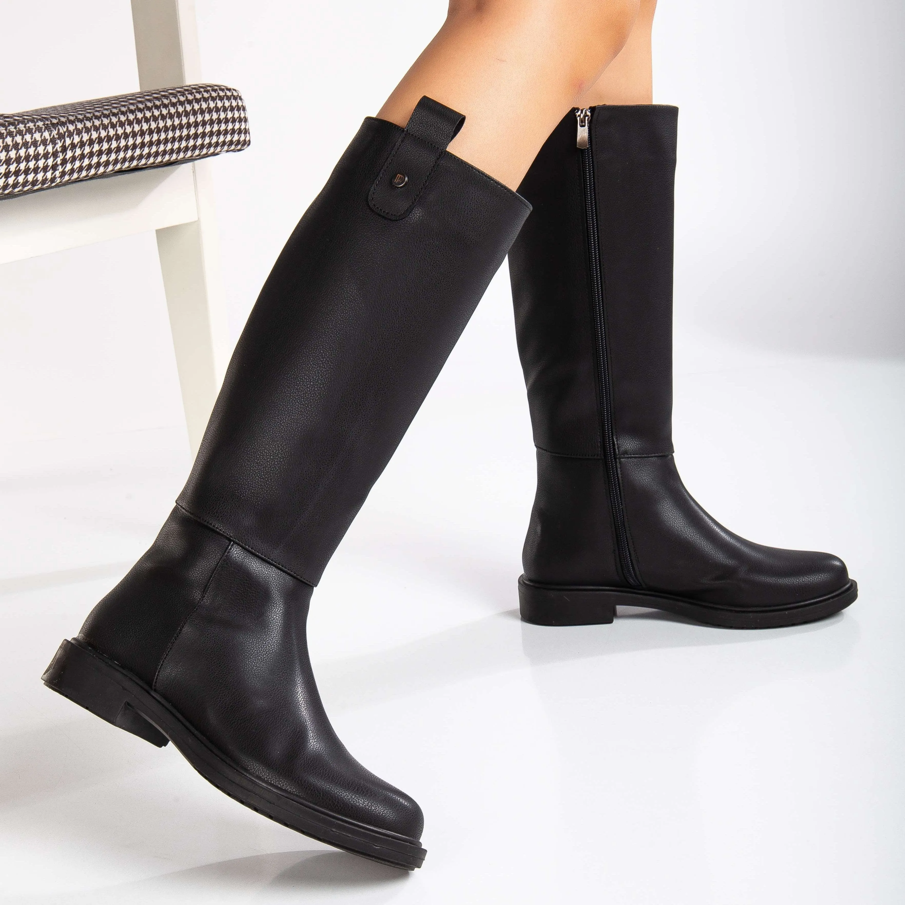 Maeve Knee High Rain Vegan Boots | Black