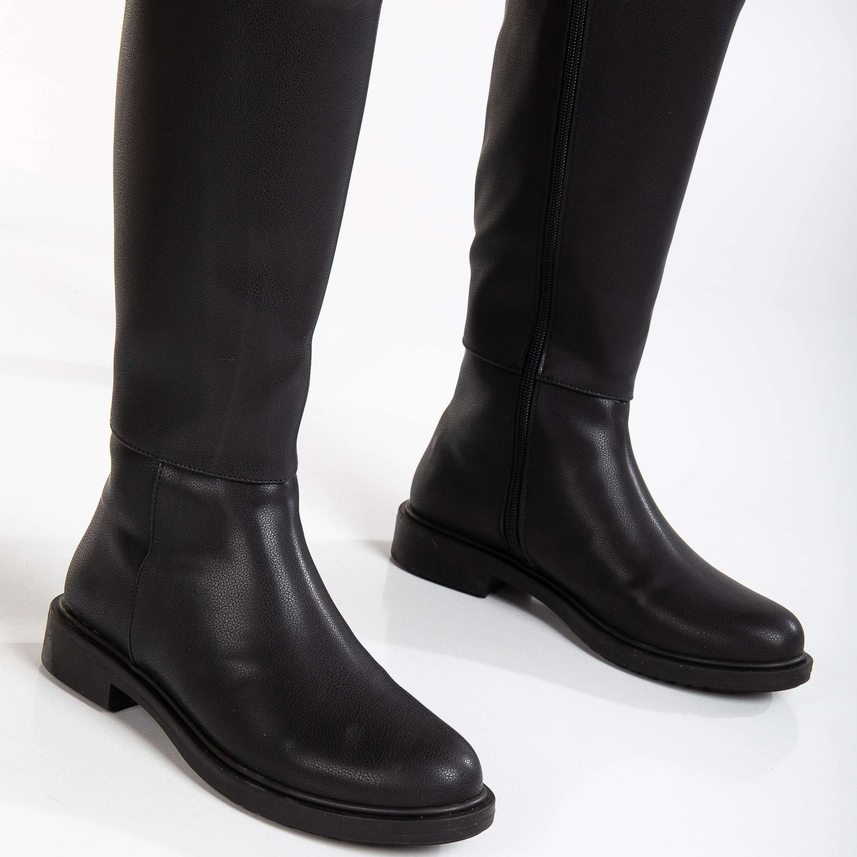 Maeve Knee High Rain Vegan Boots | Black