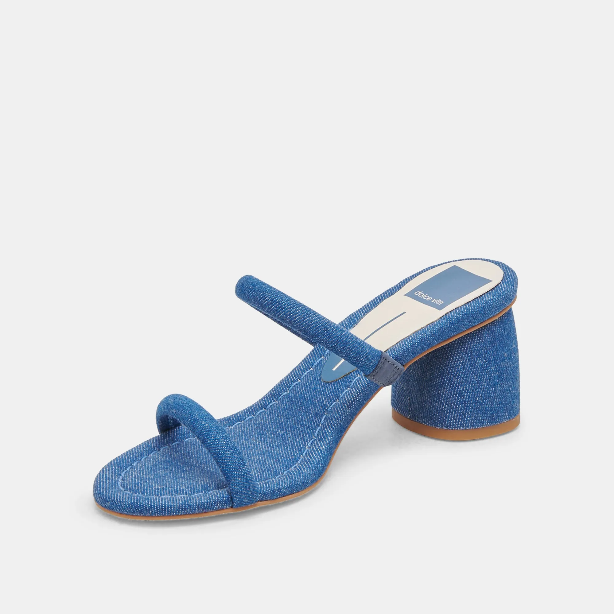 MANDIE HEELS BLUE DENIM