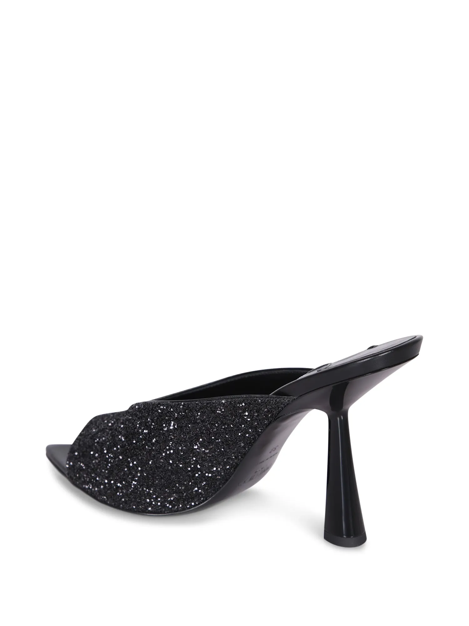 Maryanne 100 Glitter Black Sandals