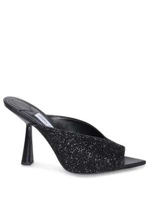 Maryanne 100 Glitter Black Sandals