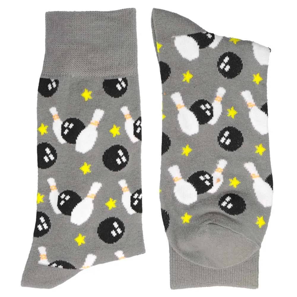 Men's Gray Bowling Socks