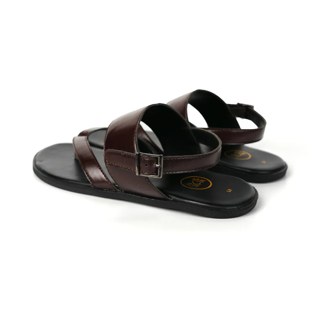 Monkstory T-Rad Elastic Back Strap Sandals - Brown