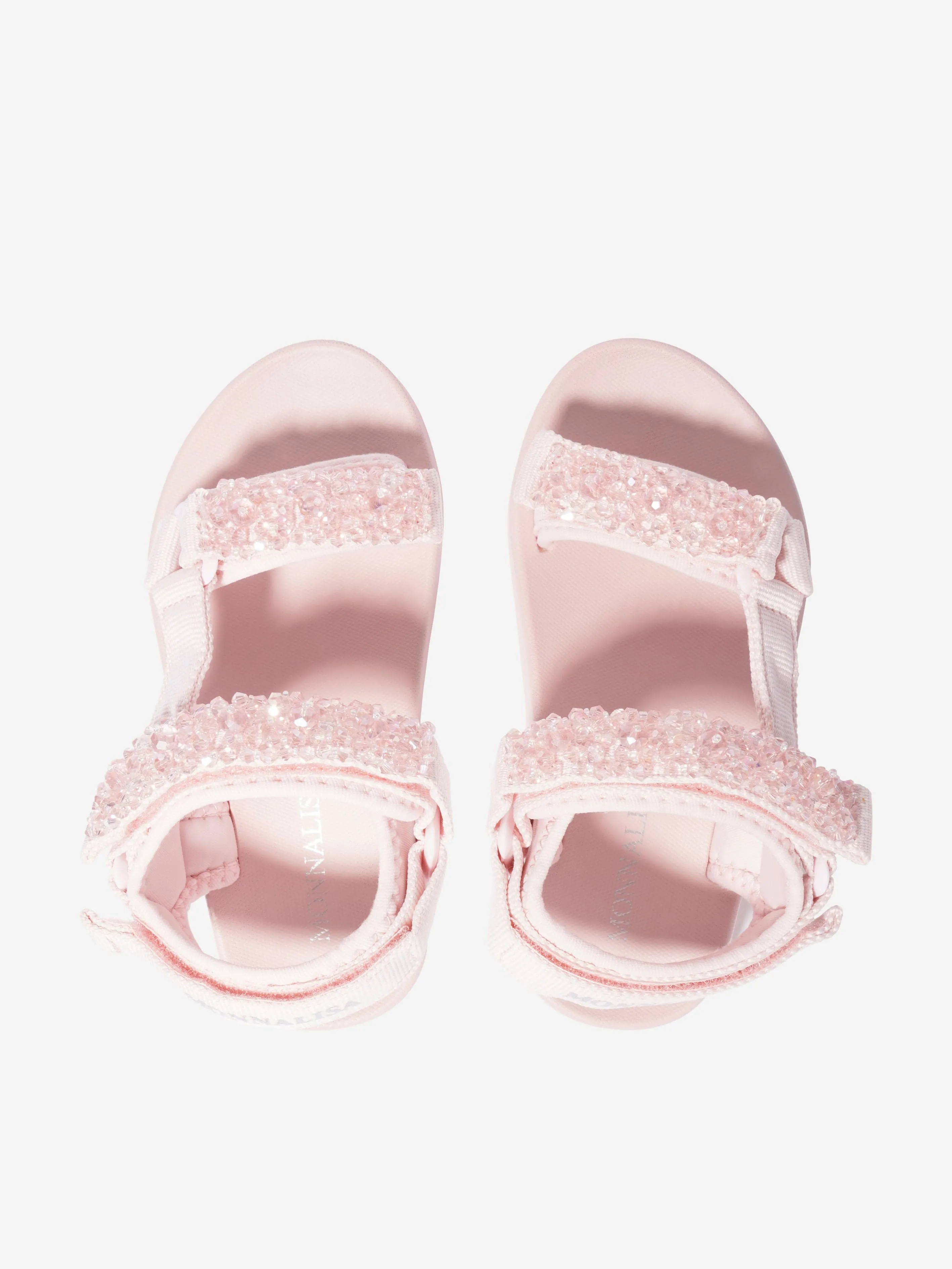 Monnalisa Girls Techno Soft Sandals in Pink