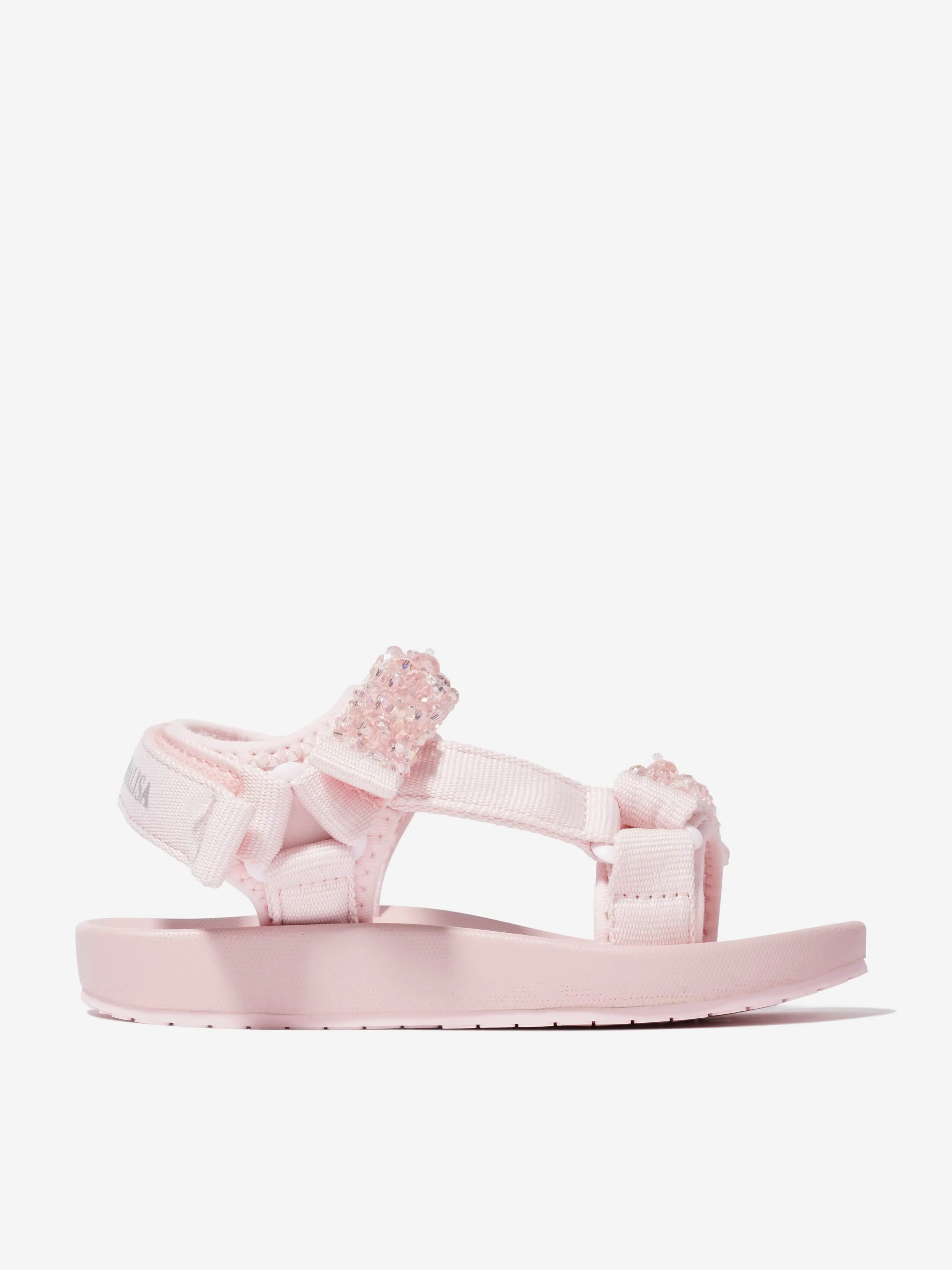 Monnalisa Girls Techno Soft Sandals in Pink