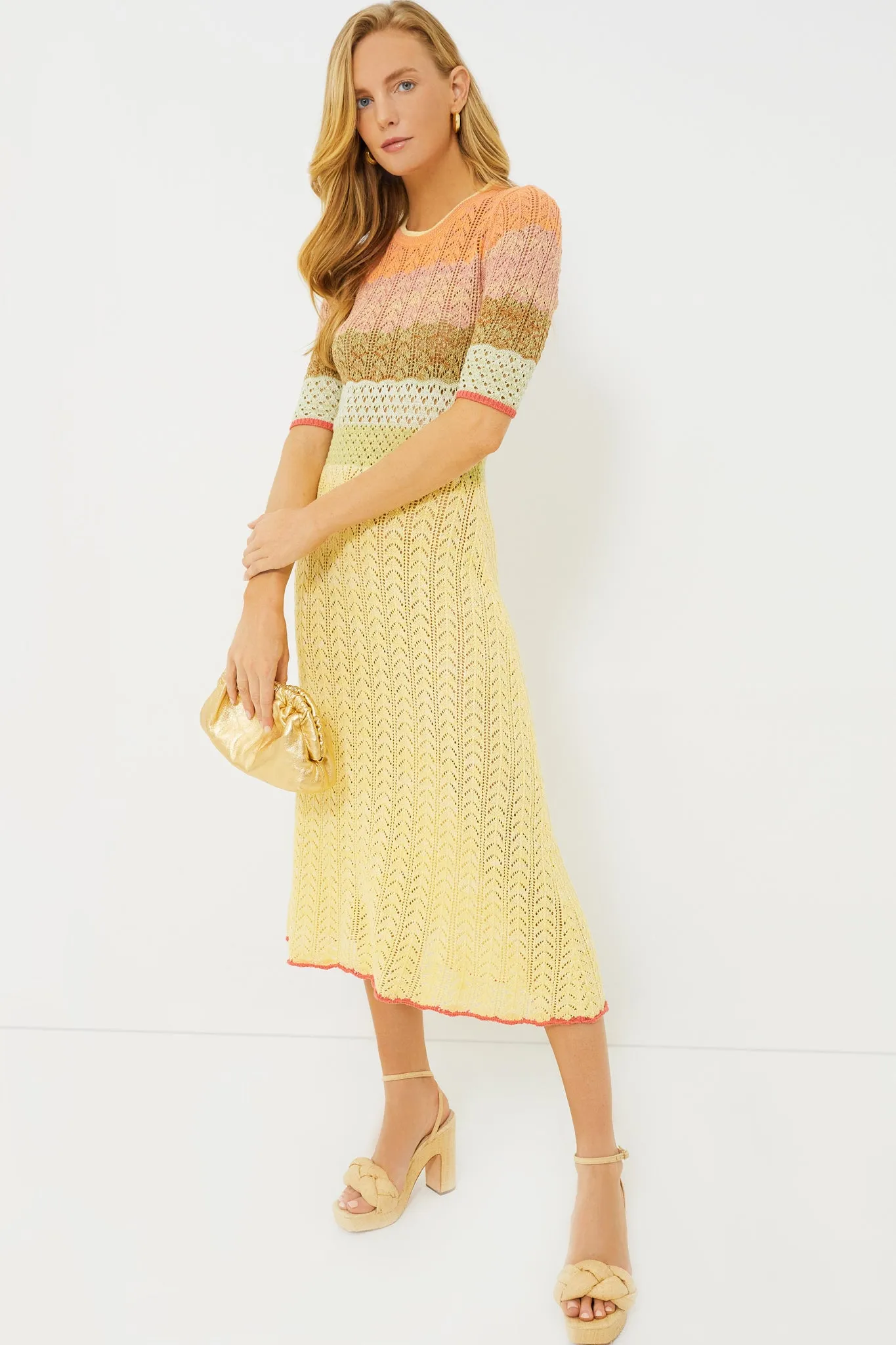 Multicolor Coronille Midi Dress