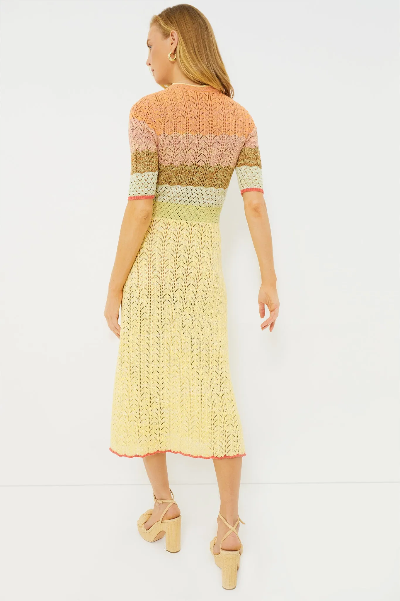 Multicolor Coronille Midi Dress