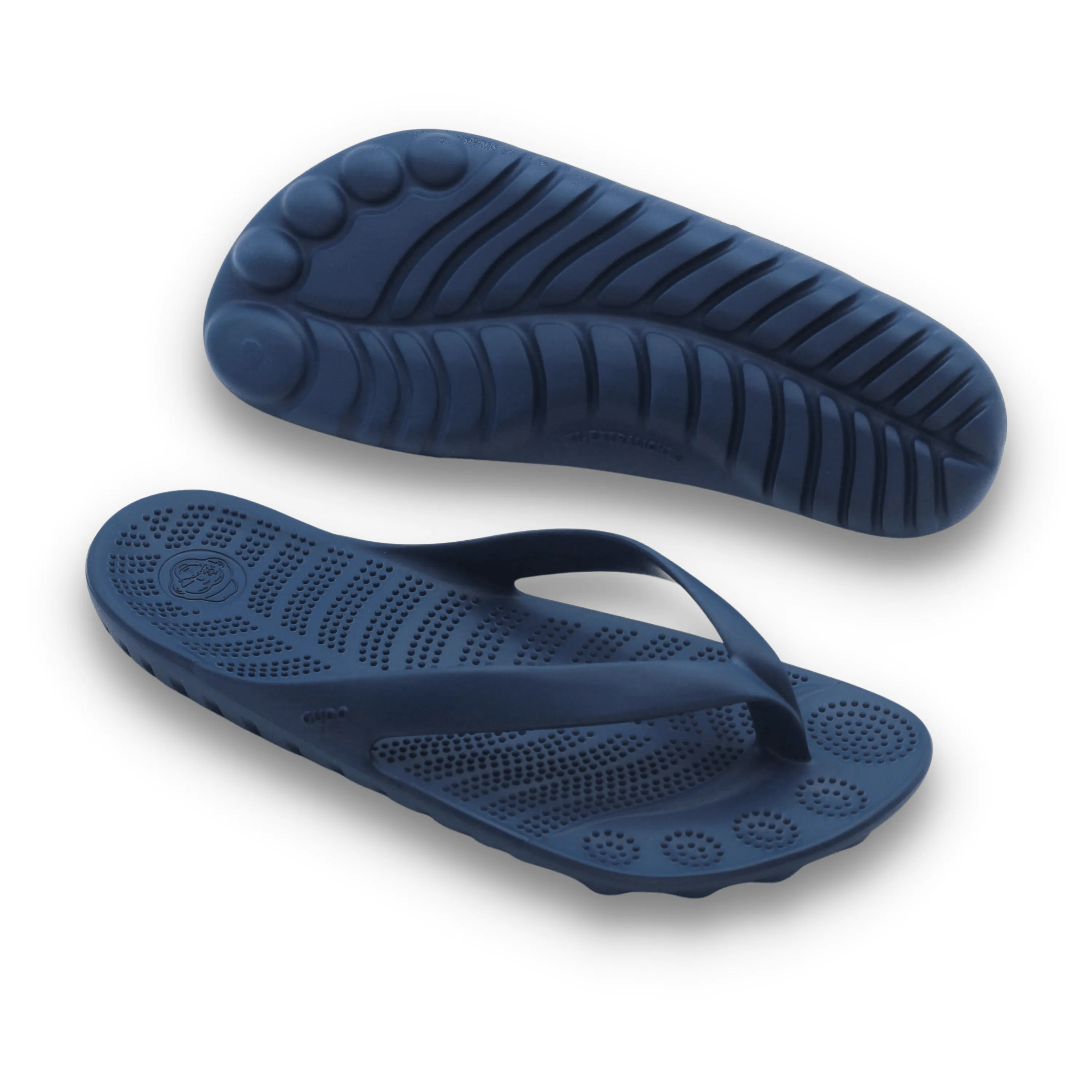 NAVY BLUE FLIP FLOPS & DRYBAG BY GUDO