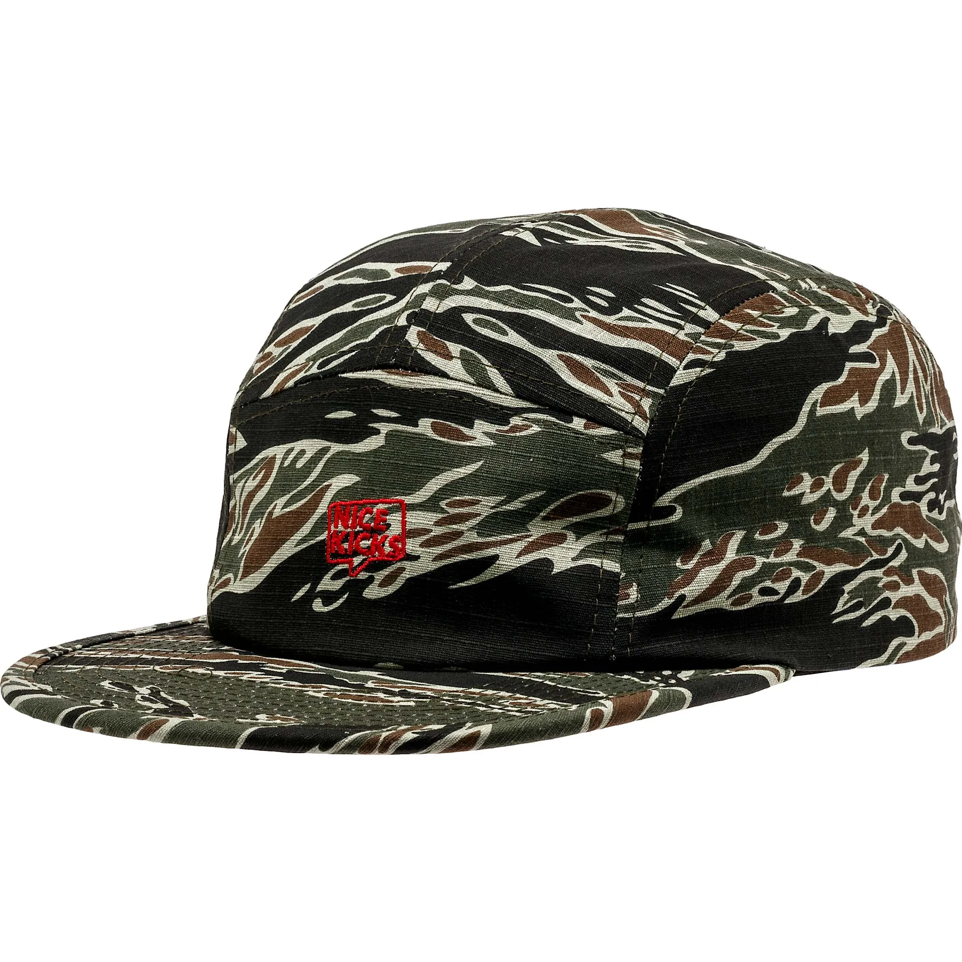 Nice Kicks Premium Men's Adjustable Hat - Camo/Black/Red