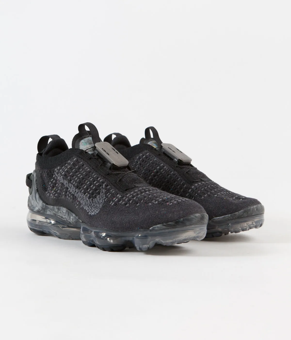 Nike Air Vapormax 2020 Flyknit Shoes - Black / Dark Grey - Black