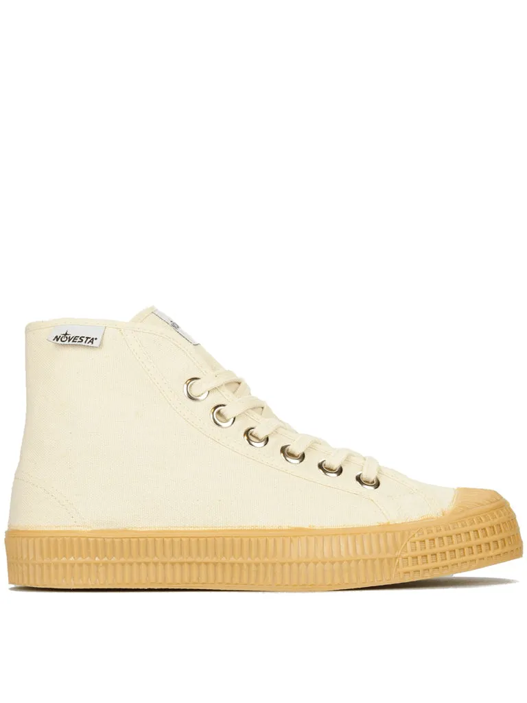 Novesta Star Dribble High Top in Beige Transparent