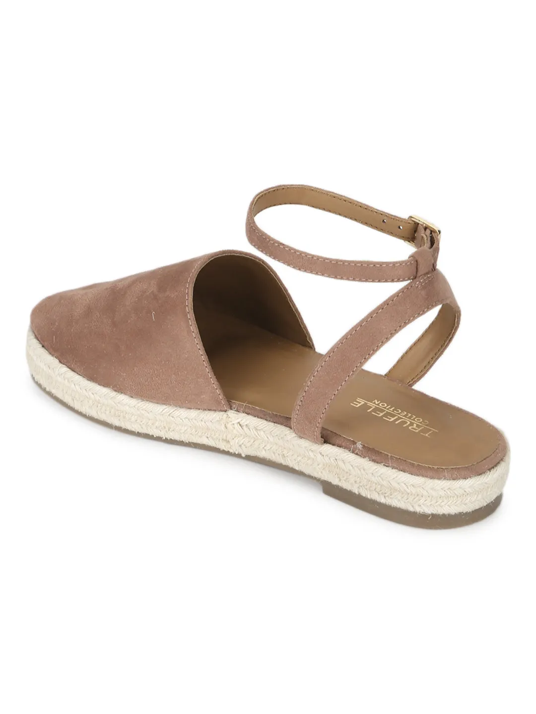 Nude Micro Flat Espadrille Sandals