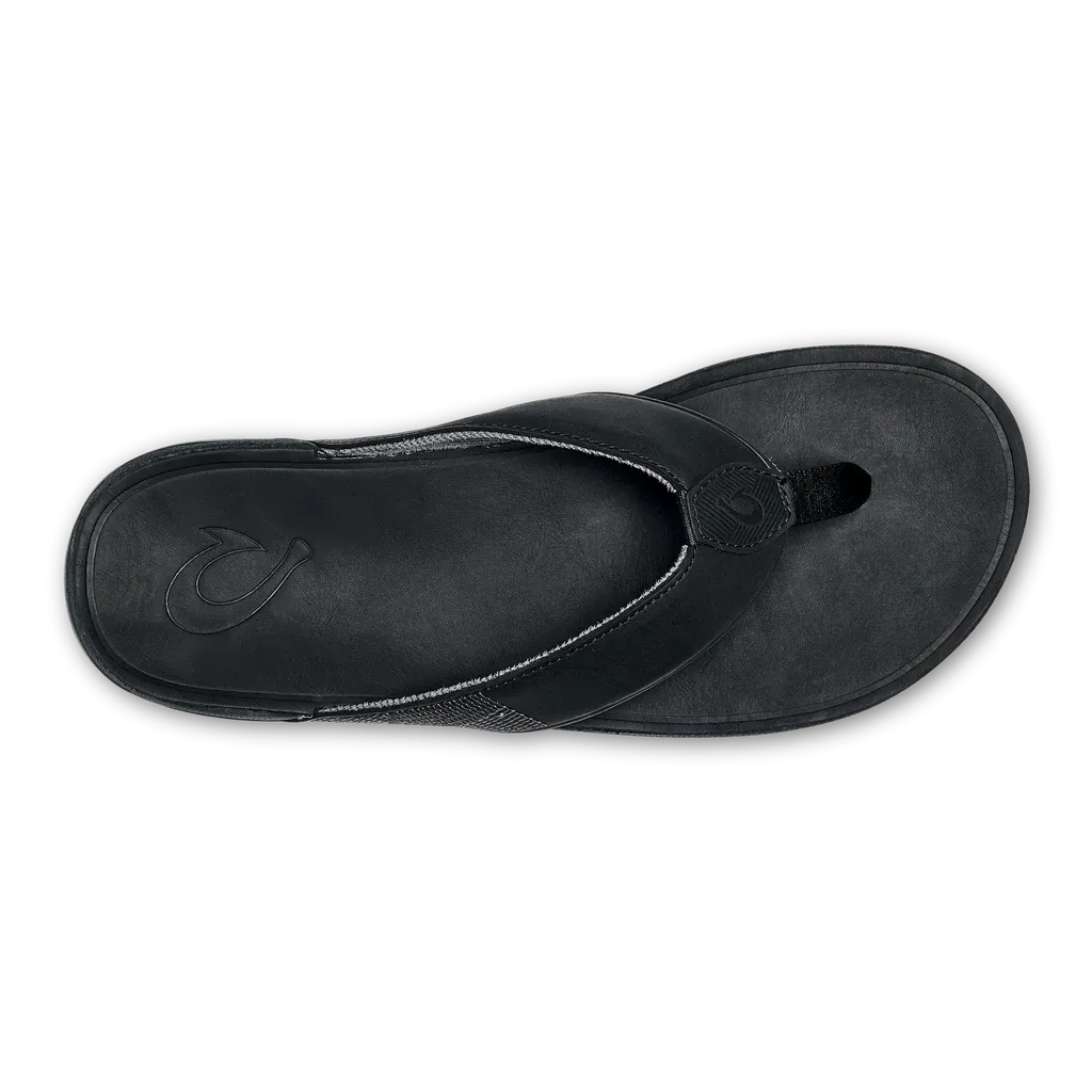 Olukai Men's "Tuahine" Sandals- Black