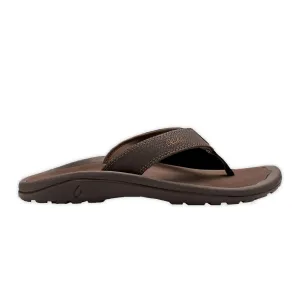 OluKai 'Ohana Dark Sandals- Java and Ray