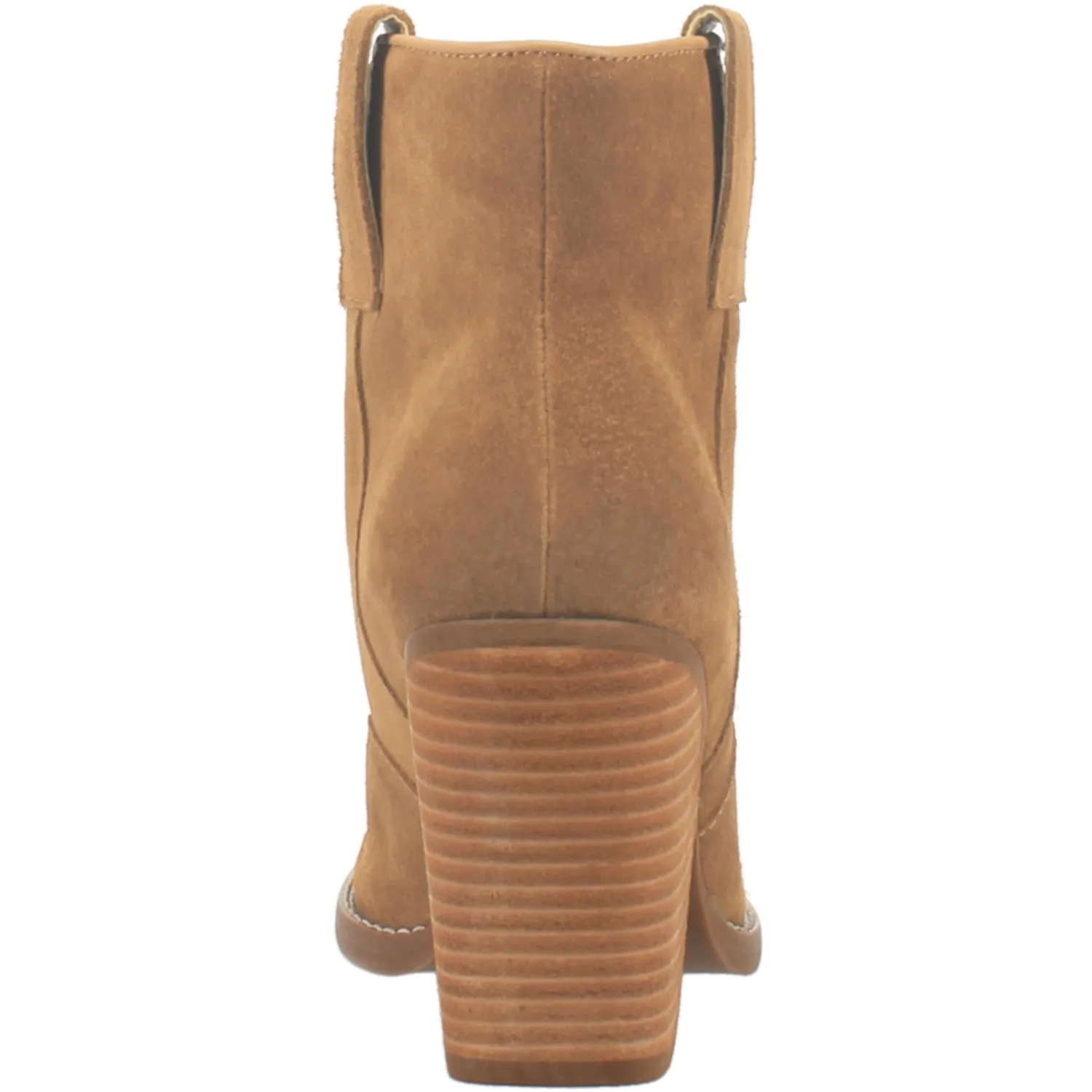 Online Exclusive | Dingo | Flannie Suede Leather Cowboy Bootie in Natural **PREORDER