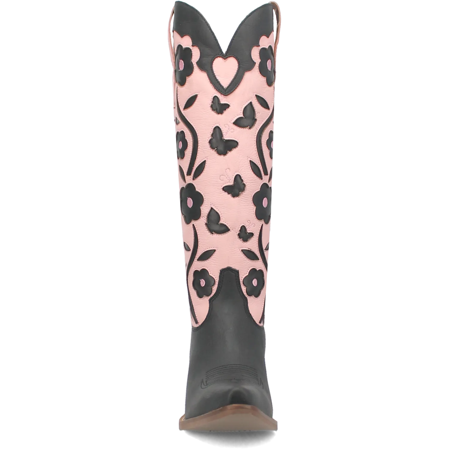 Online Exclusive | Dingo | Goodness Gracious Leather Boot in Black and Pink  **PREORDER