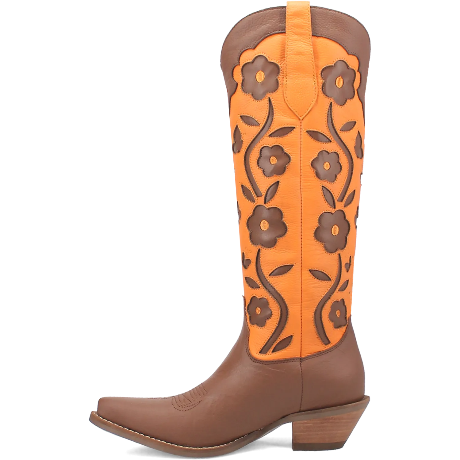 Online Exclusive | Dingo | Goodness Gracious Leather Boot in Brown and Orange  **PREORDER